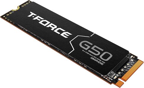 TEAMGROUP T-Force G50 2TB PCIe Gen4x4 NVMe M.2 2280 Gaming SSD، حتى 5000/4500 ميجابايت/ثانية، 3D TLC NAND، ذاكرة تخزين مؤقت SLC، موزع حرارة الجرافين، متوافق مع PS5، محرك أقراص الحالة الصلبة الداخلي TM8FFE002T0C134 in Kuwait