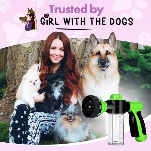 Soap Dispensing Pet Wash Sprayer Nozzle for Dog Wash, Dog Shower, Dog Soap & Dog Bathing Supplies in Saudi Arabia