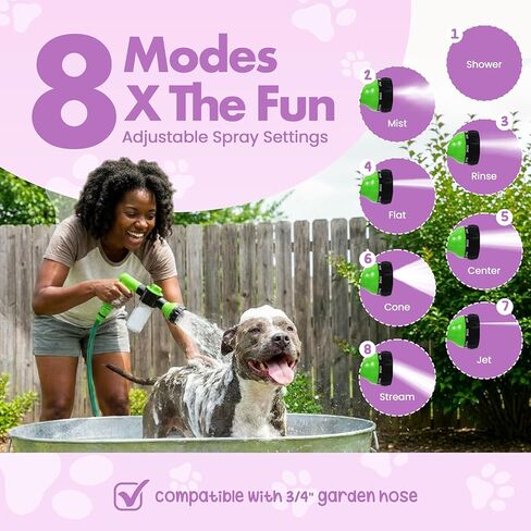 Soap Dispensing Pet Wash Sprayer Nozzle for Dog Wash, Dog Shower, Dog Soap & Dog Bathing Supplies in Saudi Arabia