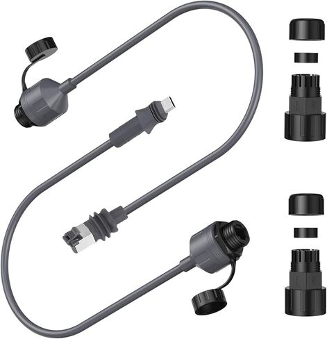 Ethernet Adapter, 24AWG 1200Mbps SPX to RJ45 Cable Coupler with Plug & Play IP68, Ideal for Enterprise to Router in Kuwait
