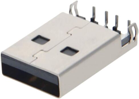 PCB USB Connector USB-AM 2.0 Male Jack 4 Pin 90 Degree Sinking Plate 5Pcs,WuJuntool in Kuwait