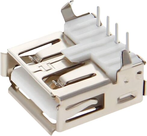20 قطعة USB-A أنثى المقبس وصلة مرفاع 4 دبوس بيند القدم 90 درجة مع الغطاء الخلفي موصل PCB ، إصلاح استبدال محول ، WuJuntool in Kuwait