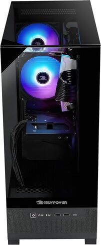 iBUYPOWER Element SE Gaming PC Desktop Computer AMD Ryzen 7 8700F CPU, NVIDIA RTX 5060Ti 8GB GPU, 32GB DDR5 RGB 5200MHz RAM, 1TB NVMe SSD, Windows 11 Home, Gamer Keyboard and Mouse - ESA7N56T01 in Kuwait