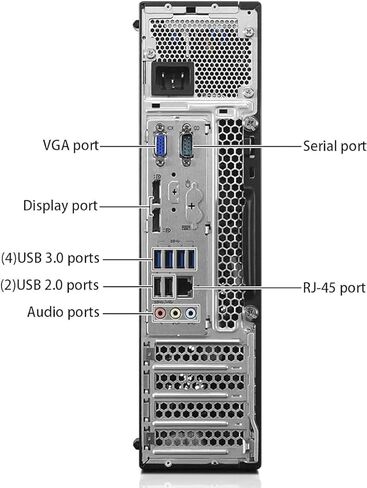 كمبيوتر مكتبي Lenovo ThinkCentre M800 SFF، رباعي النواة i5-6400، ذاكرة وصول عشوائي 16 جيجابايت، 1 تيرابايت SSD، لوحة مفاتيح وماوس، واي فاي، BT، Windows 11 Pro (متجدد) in Kuwait