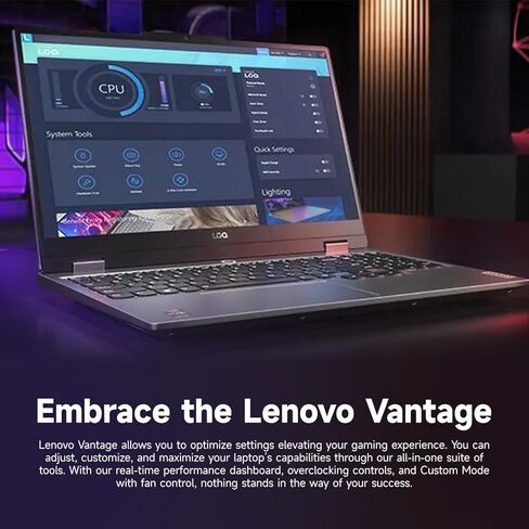 كمبيوتر محمول للألعاب Lenovo LOQ RTX 5060، شاشة 15.6 بوصة FHD 144 هرتز، AMD Ryzen 7 250، ذاكرة الوصول العشوائي DDR5 سعة 16 جيجابايت، 1 تيرابايت PCIe M.2 SSD، لوحة مفاتيح بإضاءة خلفية، لوحة مفاتيح رقمية، Wi-Fi 6، Windows 11 Home، رمادي in Kuwait
