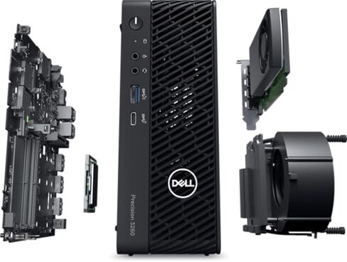 Dell Precision 3260 Compact Workstation Desktop (2022) | Core i7-13700 - 512GB SSD Hard Drive - 32GB RAM | 24 cores @ 5.2 GHz Win 11 Pro Black (Renewed) in Kuwait