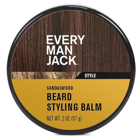 Every Man Jack Beard Balm - Subtle Sandalwood Fragrance - Moisturizes, Protects, and Strengthens Your Beard - Naturally Derived with Tea Tree Oil, Shea Butter, and Jojoba - 2.0-ounce in Saudi Arabia