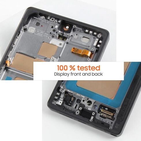 AMOLED LCD لشاشة Samsung S25 Ultra 5G بديلة لشاشة Samsung S25 Ultra LCD S938B أجزاء إصلاح مجموعة التحويل الرقمي التي تعمل باللمس مع إطار (مع وظيفة بصمة الإصبع) (أسود تيتانيوم) in Kuwait