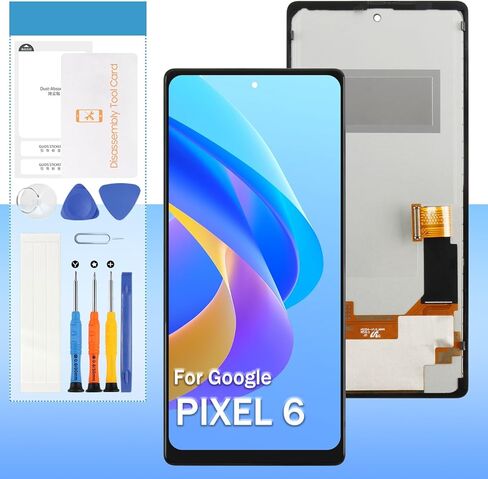 TFT لشاشة Google Pixel 6 البديلة GB7N6، G9S9B16، G9S9B، GR1YH 6.4 بوصة LCD مجموعة رقمنة اللمس (ليست بصمة الإصبع) in Kuwait