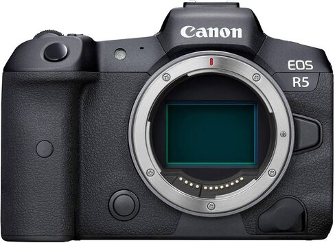 كاميرا Canon EOS R5 بدون مرآة مع + SanDisk Extreme Pro سعة 128 جيجابايت + بطارية بديلة إضافية + حقيبة حمل الكاميرا والمزيد (حزمة مكونة من 17 قطعة) (متجددة) in Kuwait