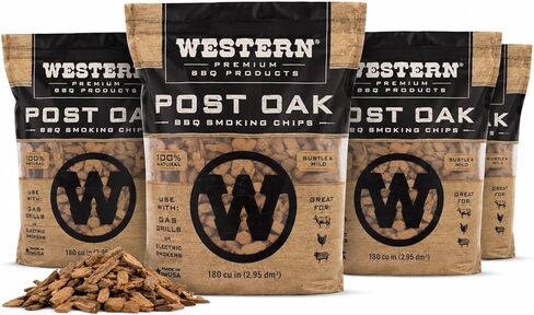 Western BBQ Smoking Wood Chips Variety Pack Bundle (4)- Apple, Mesquite, Hickory, and Cherry Flavors (Original Version) in Saudi Arabia