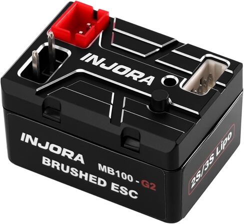 INJORA MB100 Brushed Mini ESC 20A for 1/24 1/18 RC Crawler SCX24 AX24 TRX4M FCX24 FCX18 Upgrade in Saudi Arabia