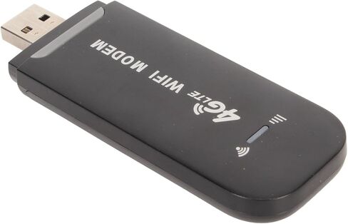 Naroote 4G WiFi Router, Portable SIM Card Slot USB Plug & Play 150Mbps Up to 10 Devices, with WPA WPA2 WiFi Encryption, Ideal for Office Travel Home Europe Asia (Black) in Kuwait