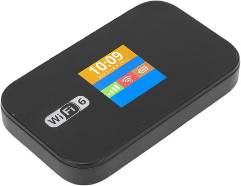 راوتر VINGVO 4G LTE WiFi 6 المحمول، ثنائي النطاق 2.4G 5.8G، نقطة اتصال واي فاي محمولة بسرعة 300 ميجابت في الثانية، يدعم تجوال بيانات 32 جهازًا للسفر والأعمال المنزلية in Kuwait