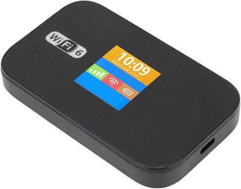 راوتر VINGVO 4G LTE WiFi 6 المحمول، ثنائي النطاق 2.4G 5.8G، نقطة اتصال واي فاي محمولة بسرعة 300 ميجابت في الثانية، يدعم تجوال بيانات 32 جهازًا للسفر والأعمال المنزلية in Kuwait