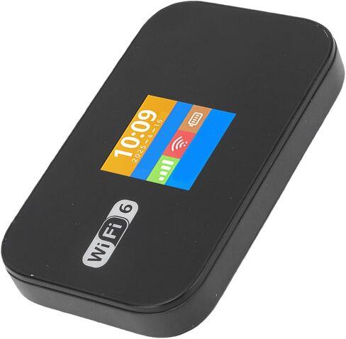 راوتر VINGVO 4G LTE WiFi 6 المحمول، ثنائي النطاق 2.4G 5.8G، نقطة اتصال واي فاي محمولة بسرعة 300 ميجابت في الثانية، يدعم تجوال بيانات 32 جهازًا للسفر والأعمال المنزلية in Kuwait