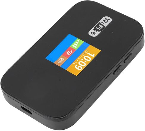 راوتر VINGVO 4G LTE WiFi 6 المحمول، ثنائي النطاق 2.4G 5.8G، نقطة اتصال واي فاي محمولة بسرعة 300 ميجابت في الثانية، يدعم تجوال بيانات 32 جهازًا للسفر والأعمال المنزلية in Kuwait