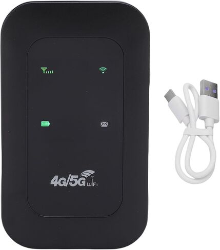 Sorandy 4G LTE Mobile Hotspot, 300Mbps Portable WiFi Router, Travel Router with SIM Card Slot & 2100mAh Battery, Ideal for Travel, Supports 10 Devices in Kuwait