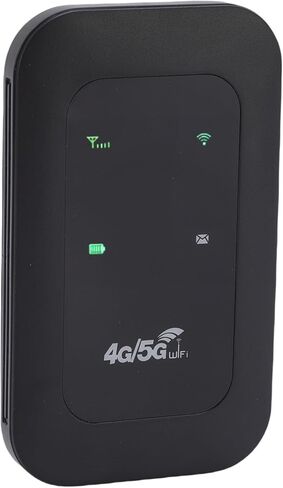 Sorandy 4G LTE Mobile Hotspot, 300Mbps Portable WiFi Router, Travel Router with SIM Card Slot & 2100mAh Battery, Ideal for Travel, Supports 10 Devices in Kuwait