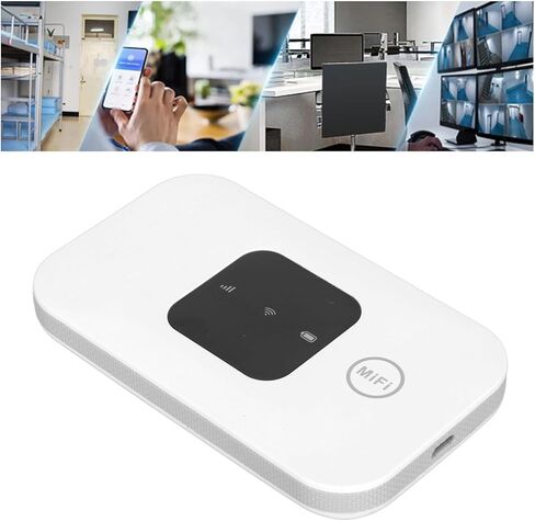 Naroote 4G LTE Mobile WiFi Hotspot، راوتر WiFi محمول، نقطة اتصال 4G LTE مع فتحة بطاقة SIM لـ 10 مستخدمين وإنترنت عالي السرعة، مثالي لأوروبا وآسيا وأفريقيا والشرق الأوسط in Kuwait