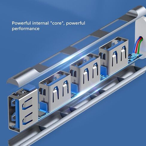 محور USB A C، محور USB 7 في 1 من الألومنيوم، محور USB مع 1 USB A 3.0، 2 USB 2.0 ومنافذ نوع C للكمبيوتر الشخصي والهواتف المحمولة والكمبيوتر اللوحي، ومقسم محطة إرساء USB C in Kuwait