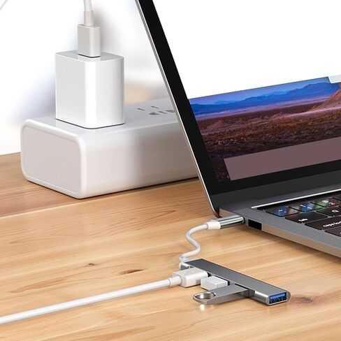 محور USB A C، محور USB 7 في 1 من الألومنيوم، محور USB مع 1 USB A 3.0، 2 USB 2.0 ومنافذ نوع C للكمبيوتر الشخصي والهواتف المحمولة والكمبيوتر اللوحي، ومقسم محطة إرساء USB C in Kuwait