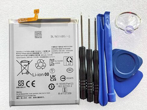 5000mAh EB-BA546ABY Replacement Battery Compatible with Samsung Galaxy A54 5G A34 5G SM-A546V SM-A546U SM-A546B SM-A546E SM-A5460 SM-A546M SM-A346E SM-A346B SM-A346M SM-A3460 3.88V in Kuwait
