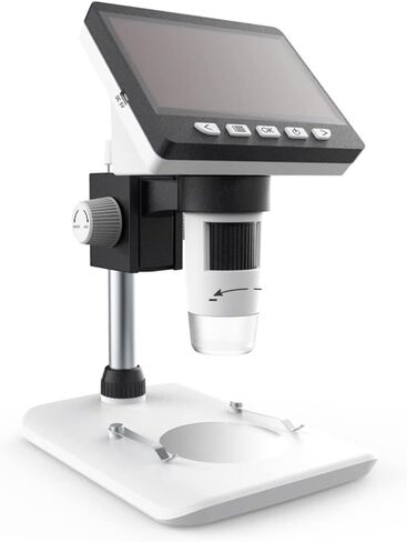 Microscope Kit 1000X Portable Desktop LCD Microscope High Brightness 8 LEDs 4.3'' Electronic Microscopes Magnifier Microscope Slides in Kuwait