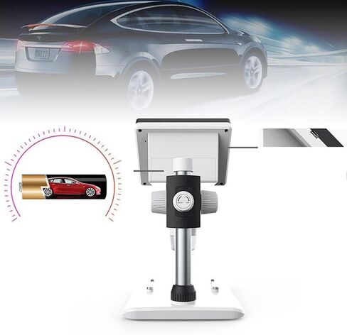 Microscope Kit 1000X Portable Desktop LCD Microscope High Brightness 8 LEDs 4.3'' Electronic Microscopes Magnifier Microscope Slides in Kuwait