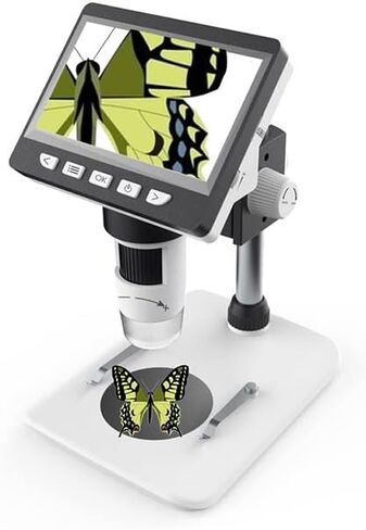 Microscope Kit 1000X Portable Desktop LCD Microscope High Brightness 8 LEDs 4.3'' Electronic Microscopes Magnifier Microscope Slides in Kuwait