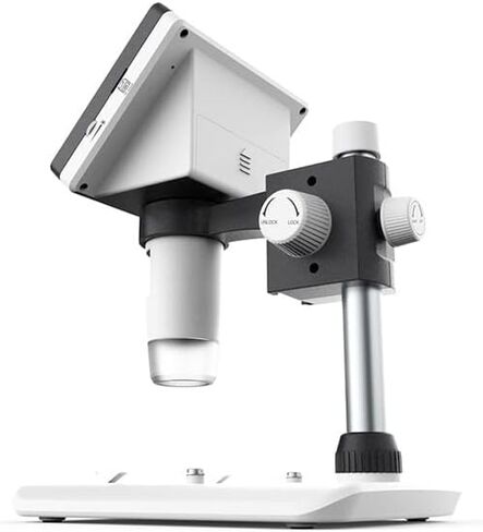 Microscope Kit 1000X Portable Desktop LCD Microscope High Brightness 8 LEDs 4.3'' Electronic Microscopes Magnifier Microscope Slides in Kuwait