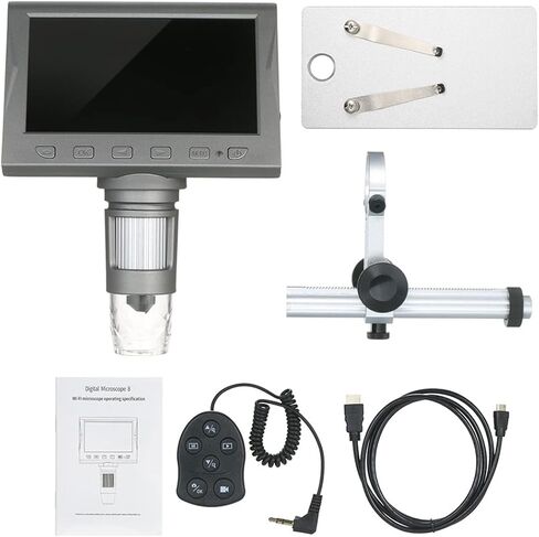 Lab Microscope 4.5-inch LCD Microscope Magnifier with Remote Control 1200X Magnification in Kuwait
