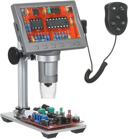 Lab Microscope 4.5-inch LCD Microscope Magnifier with Remote Control 1200X Magnification in Kuwait