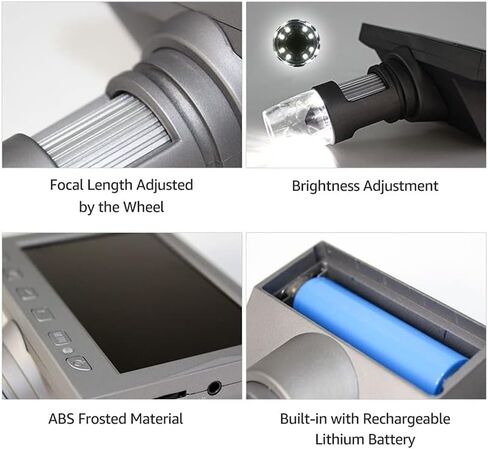 Lab Microscope 4.5-inch LCD Microscope Magnifier with Remote Control 1200X Magnification in Kuwait