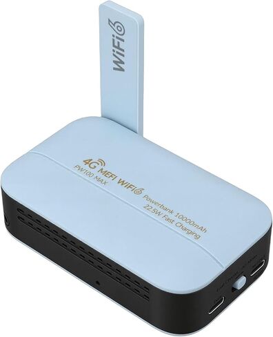 Rengue Portable Router, 300Mbps 5G LTE Mobile Hotspot, 10000MAH Battery, Perfect for Travel and Camping in Kuwait