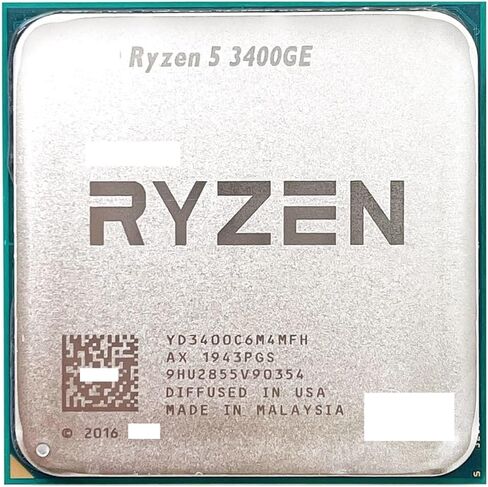 معالج وحدة المعالجة المركزية R 5 3400GE R5 3. جيجا هرتز رباعي النواة ثماني الخيوط 35 وات YD3400C6M4MFH مقبس AM4 in Kuwait