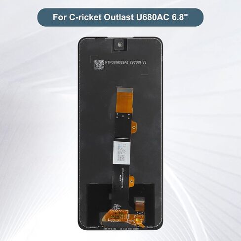 مجموعة محول رقمي لشاشة LCD بديلة تعمل باللمس متوافقة مع Cricket Outlast U680AC 6.8 بوصة مع أدوات (أسود) in Kuwait