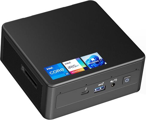 Intel NUC 11 NUC11PAHi7 Panther Canyon Mini PC, i7-1165G7, 32GB RAM, 1TB SSD, Mini Computers Windows 11 Pro for Business Home Office, Support 8K/WiFi 6/4K Quad Display/Bluetooth 5/Thunderbolt 3 in Kuwait