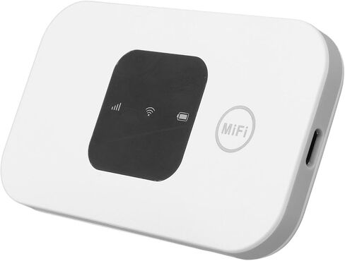 Zunate 4G LTE WiFi Hotspot Router, Portable Mobile Internet Device with 2100mAh Battery for 10 Users, Compatible with Micro SIM Cards for Asia and Africa Regions in Kuwait