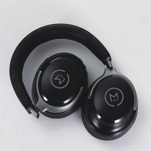سماعات الرأس Morpheus 360 Aspire ANC اللاسلكية المانعة للضوضاء - سماعة بلوتوث مع ميكروفون - أسود/فضي - HP8550ANC للعمل والسفر والمنزل in Kuwait