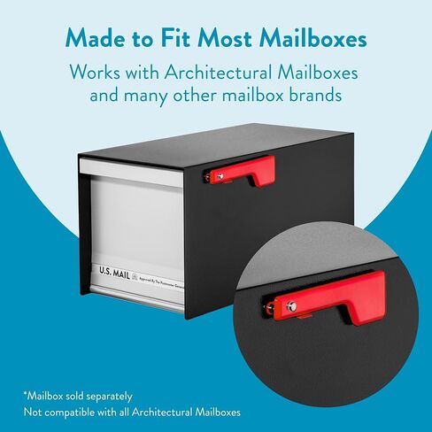 Architectural Mailboxes 5285R-10 Replacement Flag, Red in Saudi Arabia