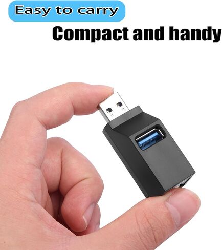 YACSEJAO 2 Pcs Mini USB 3.0 Expansion Hub, Portable 1 in 3 Out USB Splitter Multi-Port High Speed Data Transmission for Laptop,PC,U Disk,Flash Drive,Mouse,etc in Kuwait