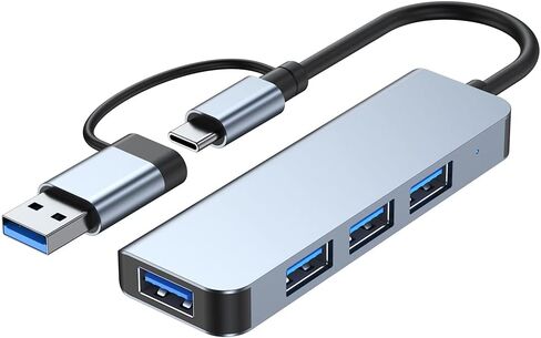 CAMVATE 4-Port Slim USB 3.0 Type-C Type-A Hub-3405 in Kuwait
