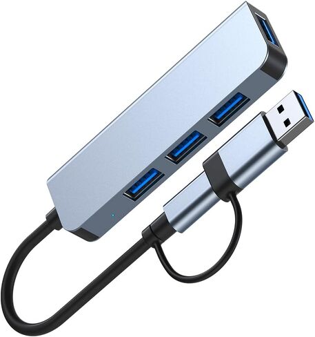 CAMVATE 4-Port Slim USB 3.0 Type-C Type-A Hub-3405 in Kuwait