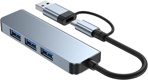 CAMVATE 4-Port Slim USB 3.0 Type-C Type-A Hub-3405 in Kuwait
