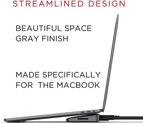 Henge Docks Stone - موزع سطح المكتب متعدد المنافذ USB-C لأجهزة MacBook - منفذ DisplayPort صغير، إيثرنت، مصدر طاقة، 3 USB، بطاقة SD، توصيلات سماعة الرأس/مكبر الصوت in Kuwait