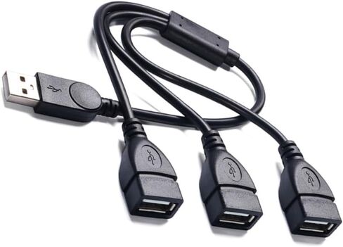 موزع USB 2.0 ذكر إلى ثلاثة أنثى لنقل البيانات والشحن بسرعة 480 ميجابت في الثانية محاور USB للكمبيوتر in Kuwait
