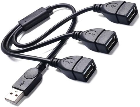 موزع USB 2.0 ذكر إلى ثلاثة أنثى لنقل البيانات والشحن بسرعة 480 ميجابت في الثانية محاور USB للكمبيوتر in Kuwait