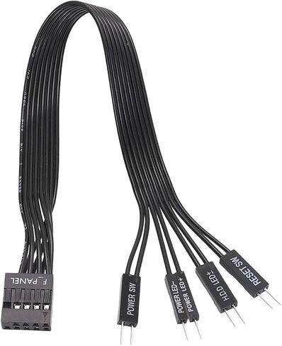 اللوحة الأم توسيع كابل الطاقة LED إعادة تعيين طاقة الكمبيوتر F-لوحة أنثى إلى 2Pin ذكر موصل للكمبيوتر إعادة تعيين القرص الصلب in Kuwait