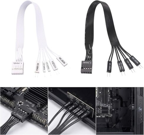 اللوحة الأم توسيع كابل الطاقة LED إعادة تعيين طاقة الكمبيوتر F-لوحة أنثى إلى 2Pin ذكر موصل للكمبيوتر إعادة تعيين القرص الصلب in Kuwait